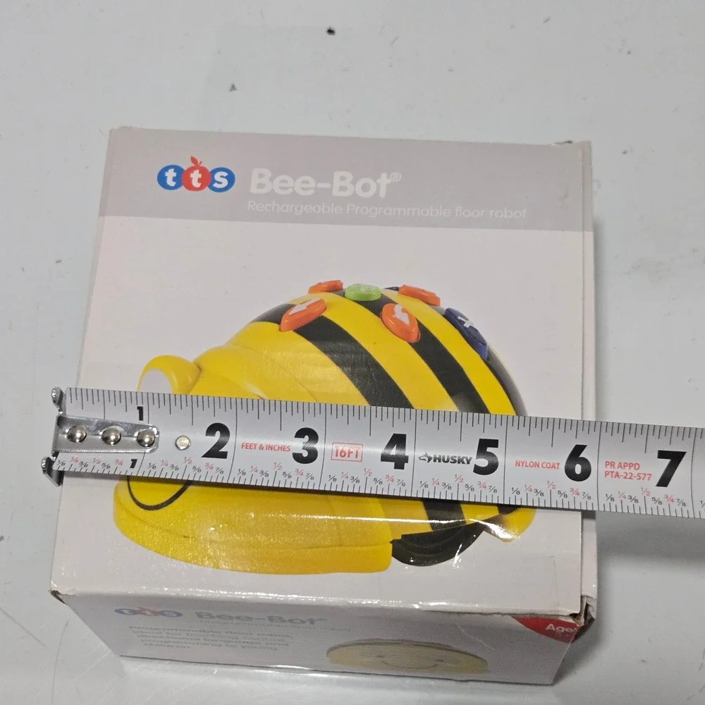 TTS Bee-Bot Rechargeable Programmable Floor Robot EL00363 Yellow Bee STEM Toy